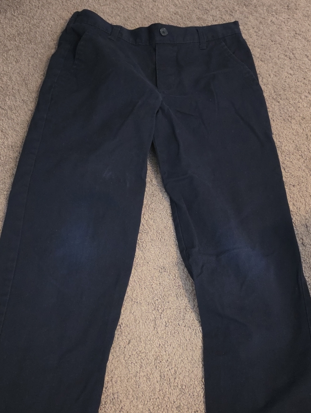 French Toast Boy's Navy and Khaki Casual Pants 8 Pant Uniform Set SIZE 10